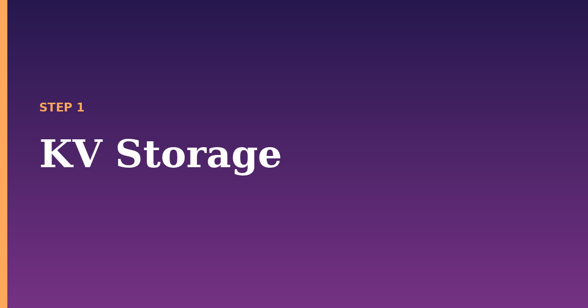 storage illustration for: KV Storage