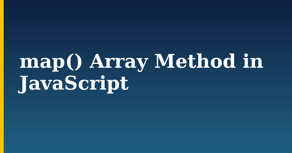map() Array Method in JavaScript — step-by-step Javascript tutorial on Progressive Robot