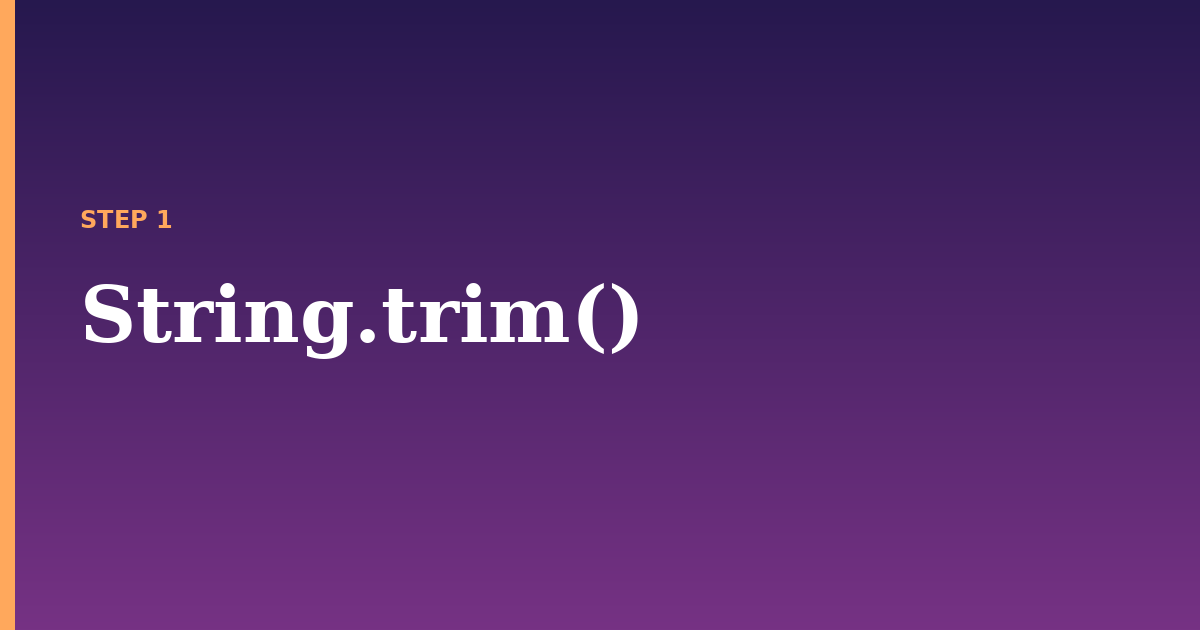 trim illustration for: String.trim()