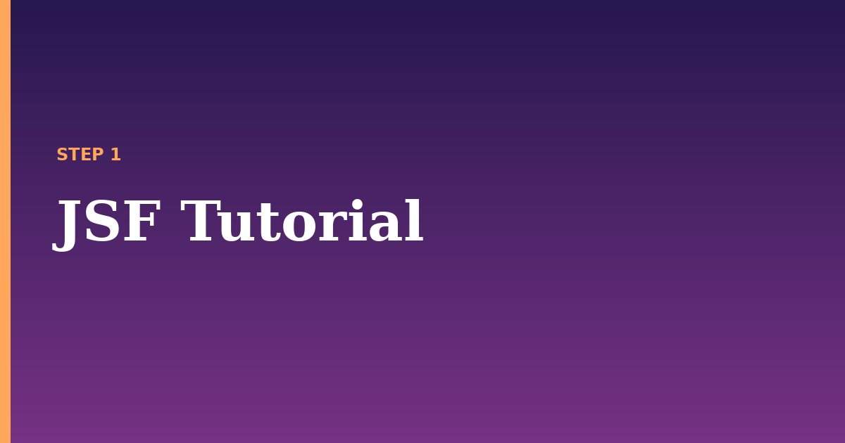 jsf illustration for: JSF Tutorial