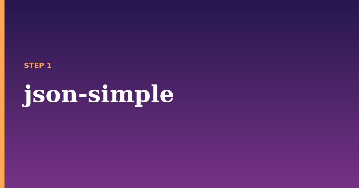 json-simple illustration for: json-simple