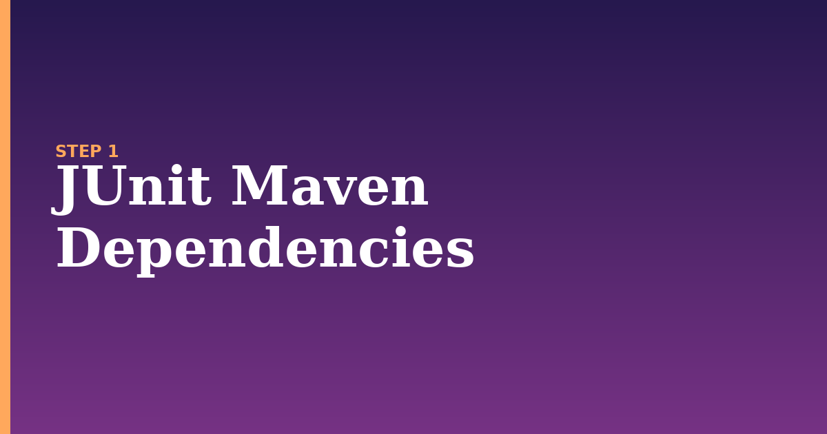 junit illustration for: JUnit Maven Dependencies