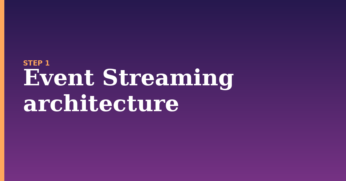 event streaming illustration for: Event Streaming architecture