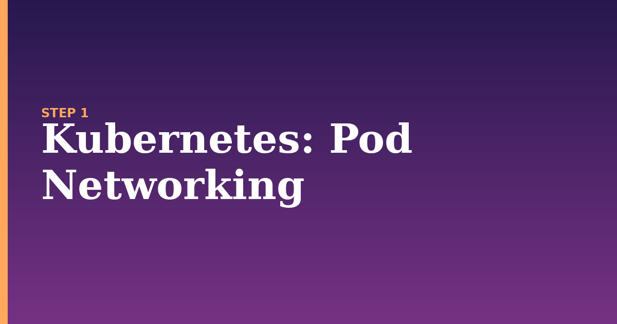 kubernetes illustration for: Pod Networking