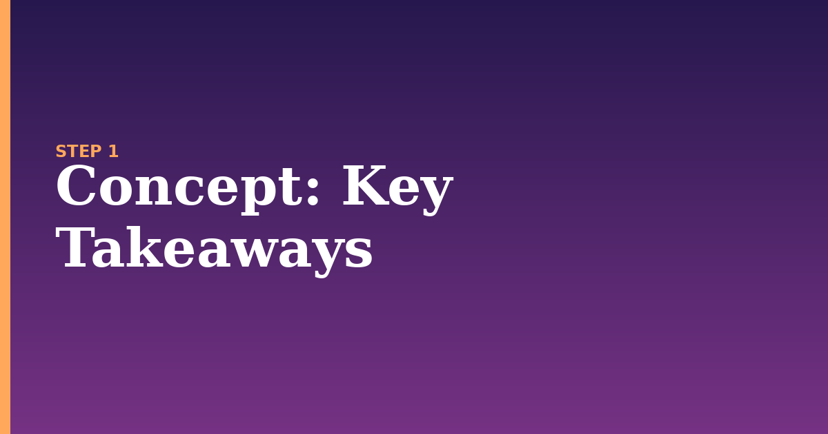 concept illustration for: Key Takeaways