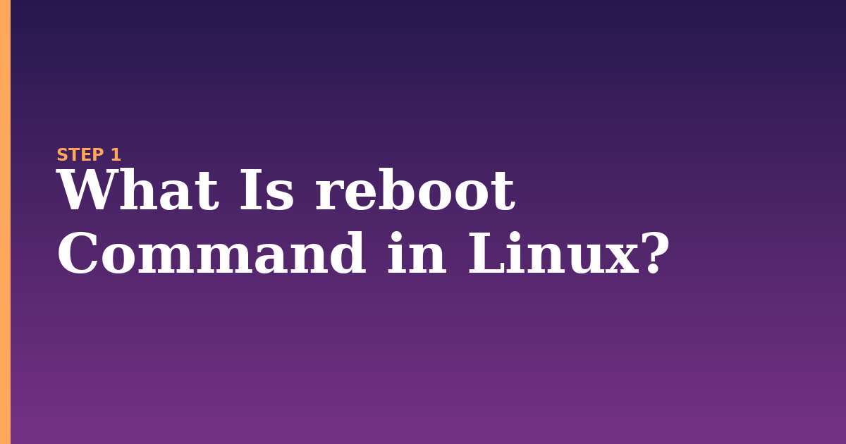 reboot illustration for: What Is reboot Command in Linux?