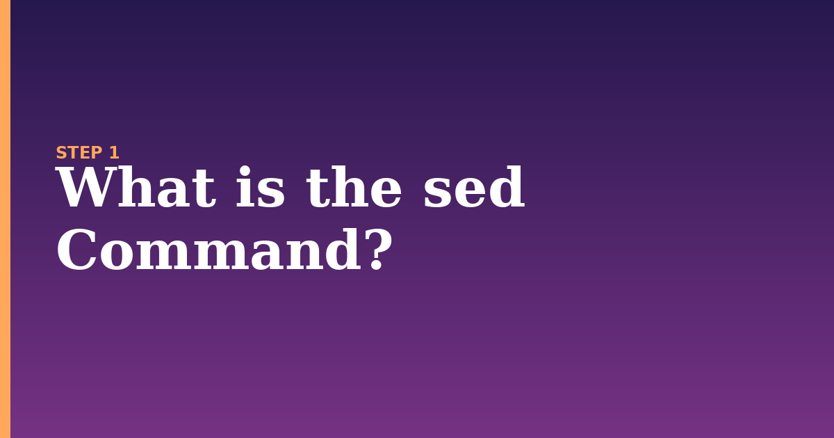 sed illustration for: What is the sed Command?