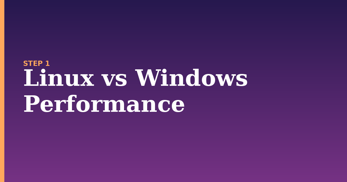linux illustration for: Linux vs Windows Performance