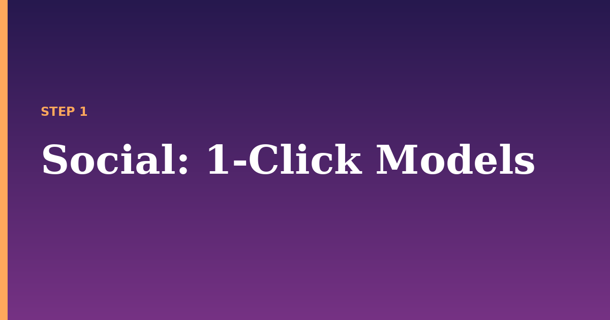 social illustration for: 1-Click Models
