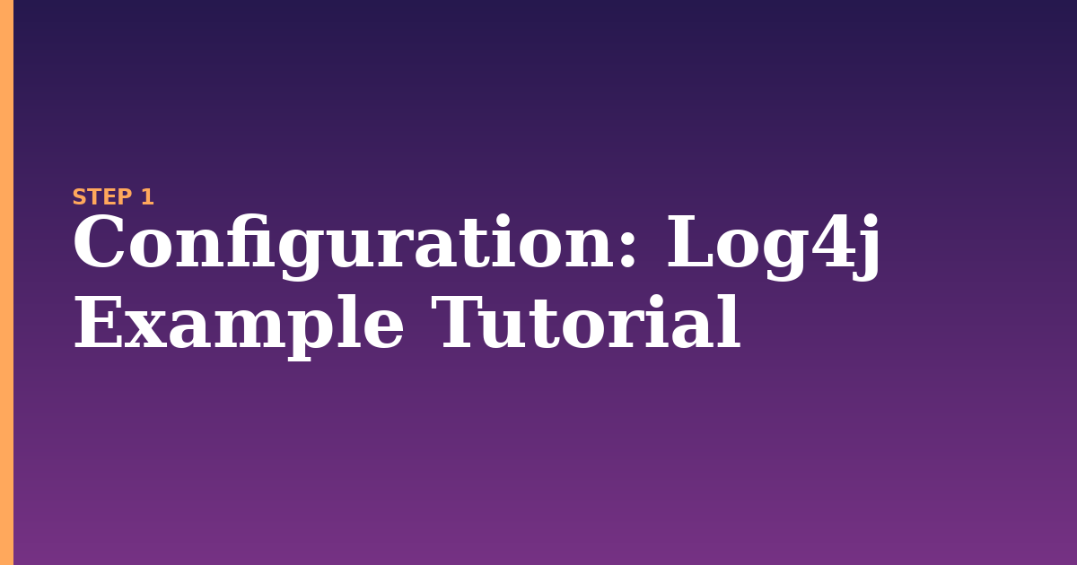 configuration illustration for: Log4j Example Tutorial