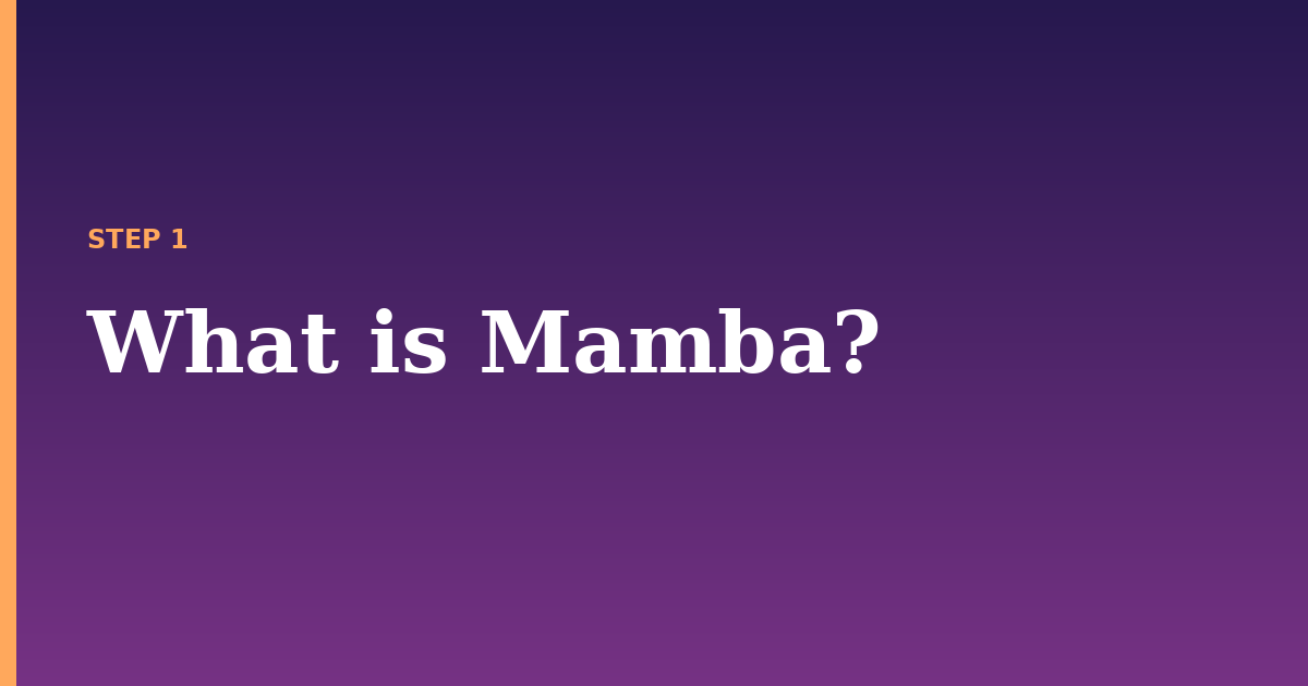 mamba illustration for: What is Mamba?