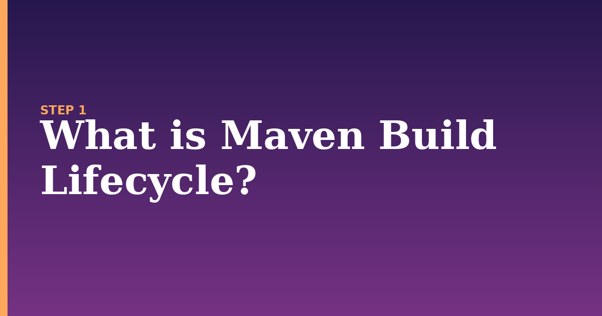maven illustration for: What is Maven Build Lifecycle?