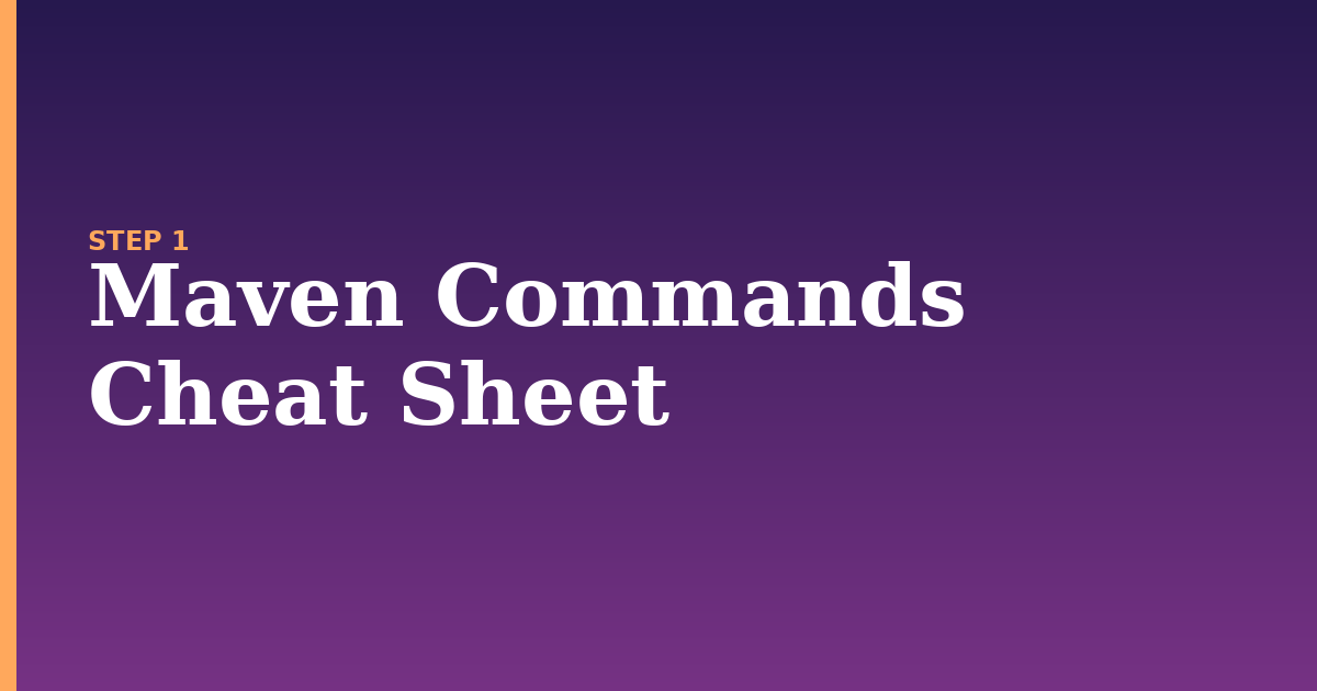 maven illustration for: Maven Commands Cheat Sheet