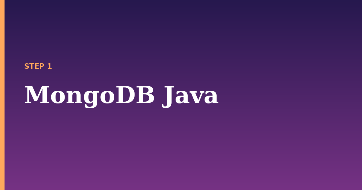 mongodb java illustration for: MongoDB Java