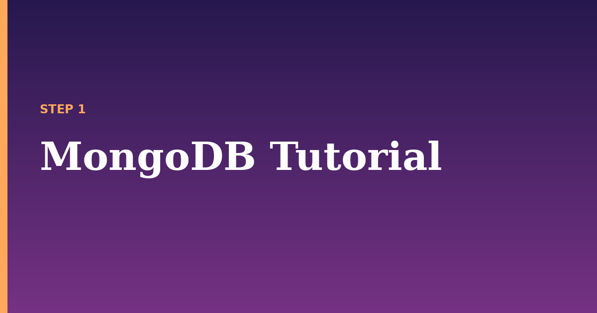 mongodb illustration for: MongoDB Tutorial