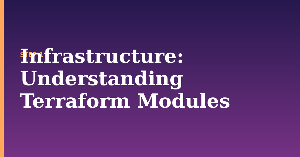 infrastructure illustration for: Understanding Terraform Modules