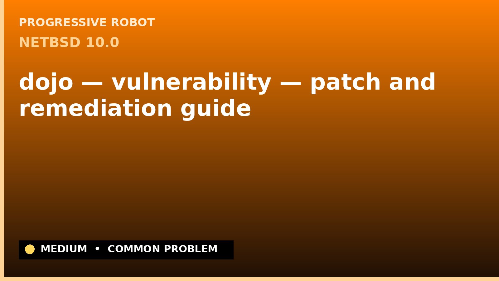 NetBSD 10.0 — dojo — vulnerability — patch and remediation guide — diagnosis and fix on NetBSD 10.0