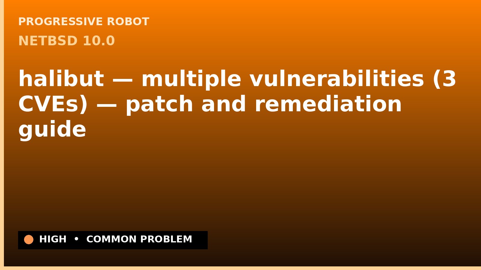 NetBSD 10.0 — halibut — multiple vulnerabilities (3 CVEs) — patch and remediation guide — diagnosis and fix on NetBSD 10.0