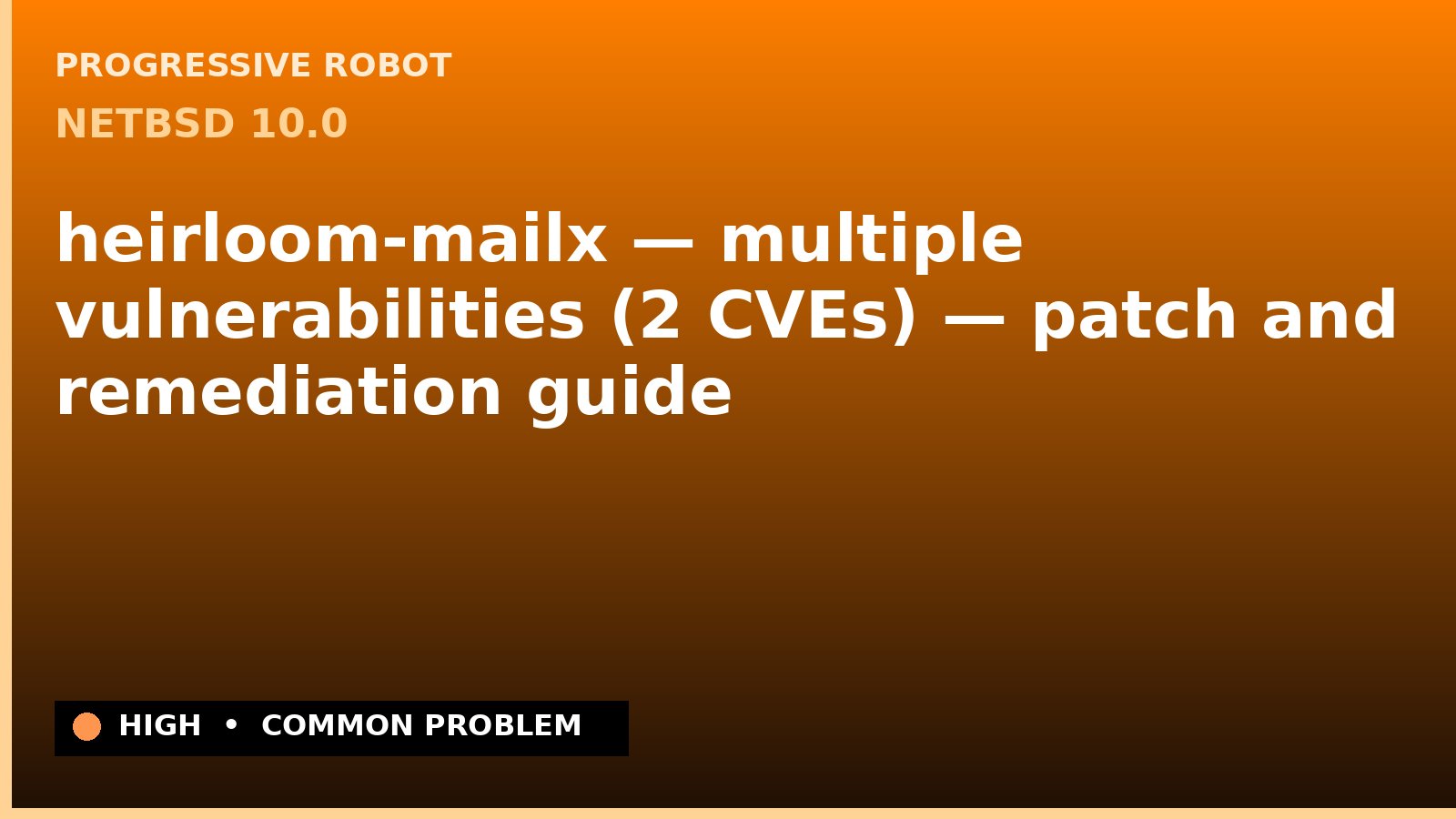 NetBSD 10.0 — heirloom-mailx — multiple vulnerabilities (2 CVEs) — patch and remediation guide — diagnosis and fix on NetBSD 10.0