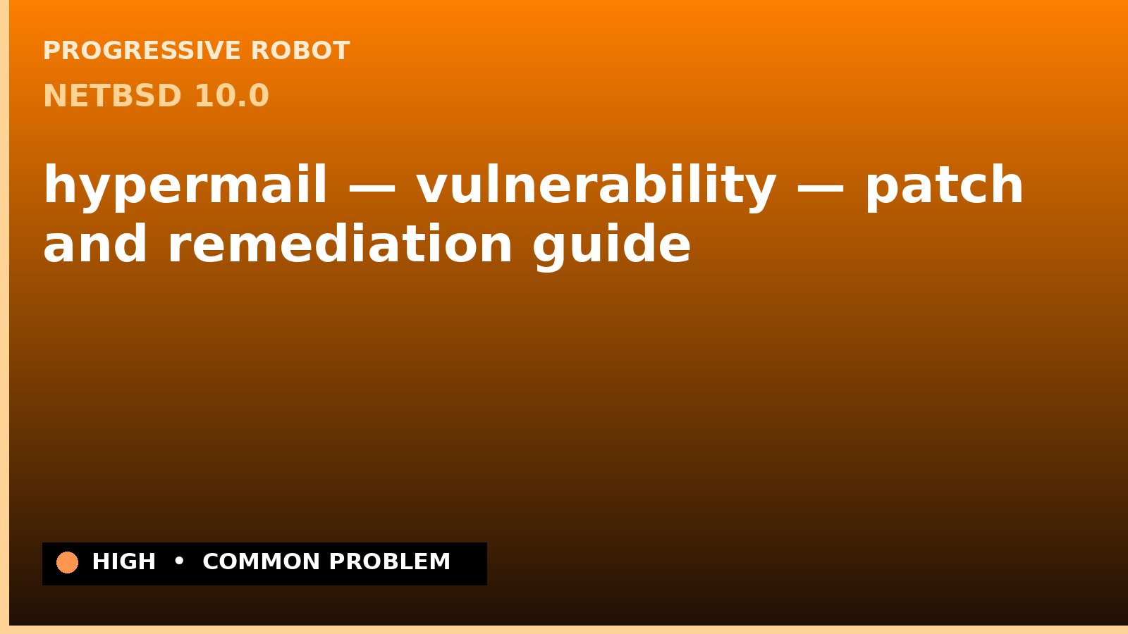 NetBSD 10.0 — hypermail — vulnerability — patch and remediation guide — diagnosis and fix on NetBSD 10.0
