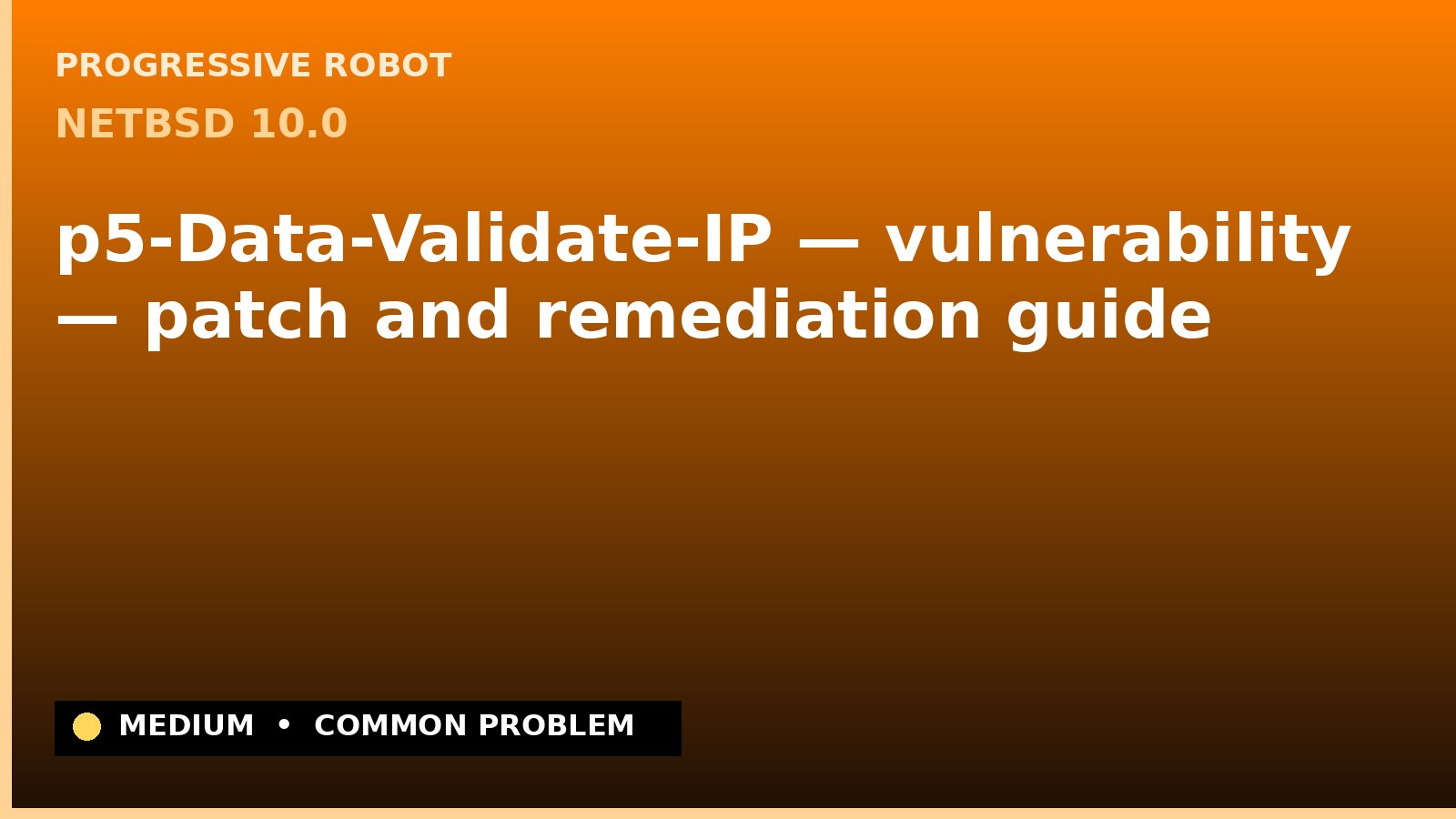 NetBSD 10.0 — p5-Data-Validate-IP — vulnerability — patch and remediation guide — diagnosis and fix on NetBSD 10.0