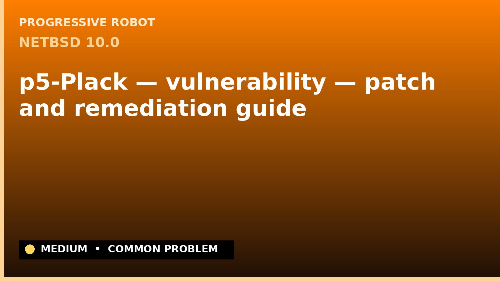 NetBSD 10.0 — p5-Plack — vulnerability — patch and remediation guide — diagnosis and fix on NetBSD 10.0