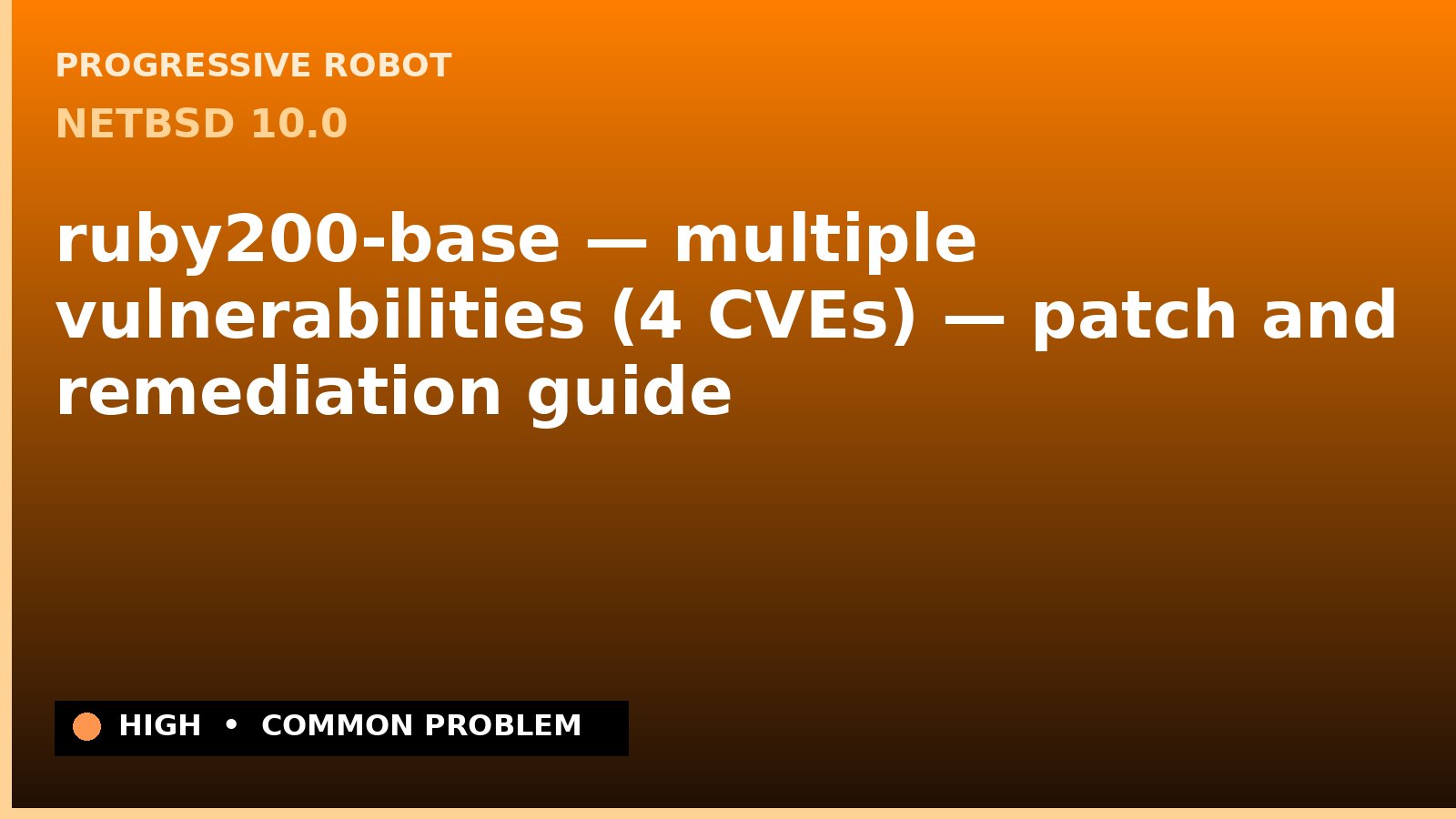 NetBSD 10.0 — ruby200-base — multiple vulnerabilities (4 CVEs) — patch and remediation guide — diagnosis and fix on NetBSD 10.0