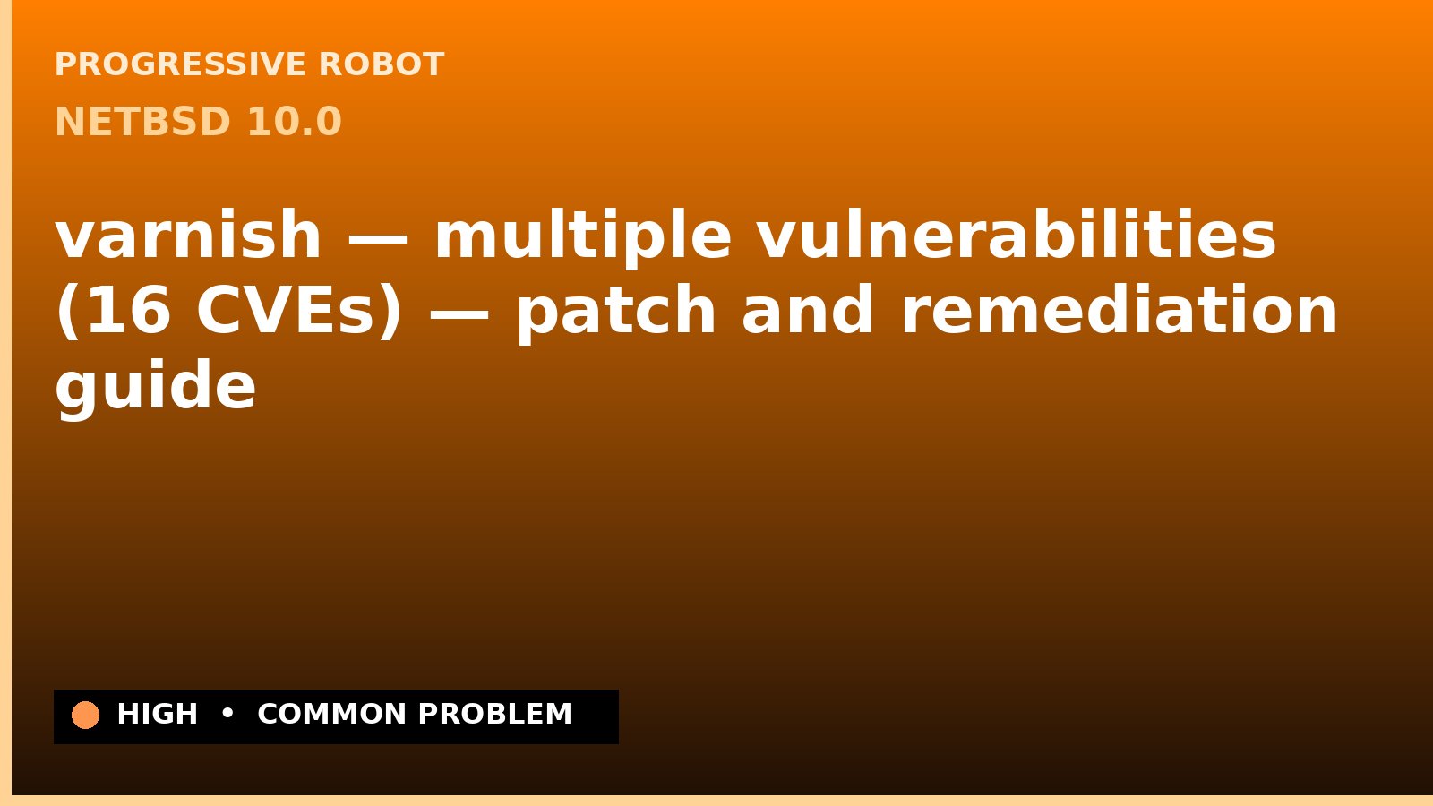 NetBSD 10.0 — varnish — multiple vulnerabilities (16 CVEs) — patch and remediation guide — diagnosis and fix on NetBSD 10.0