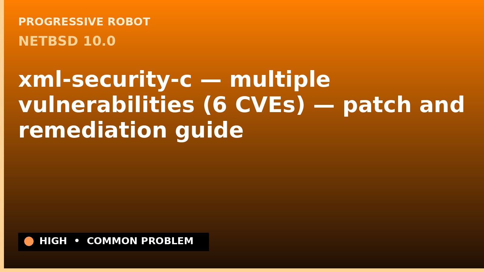 NetBSD 10.0 — xml-security-c — multiple vulnerabilities (6 CVEs) — patch and remediation guide — diagnosis and fix on NetBSD 10.0