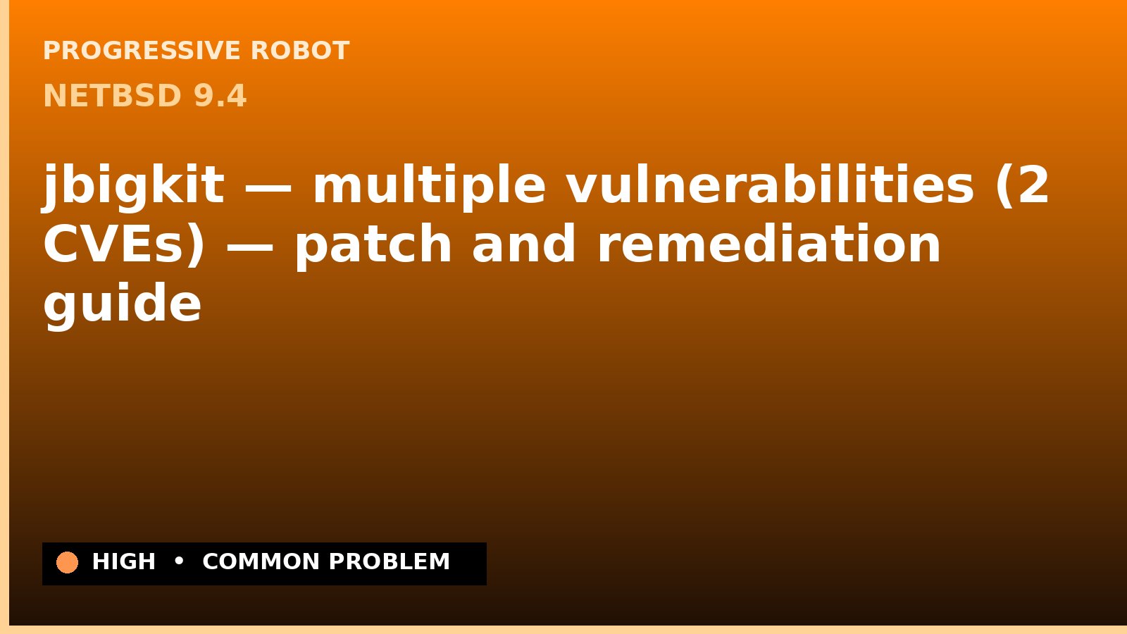 NetBSD 9.4 — jbigkit — multiple vulnerabilities (2 CVEs) — patch and remediation guide — diagnosis and fix on NetBSD 9.4