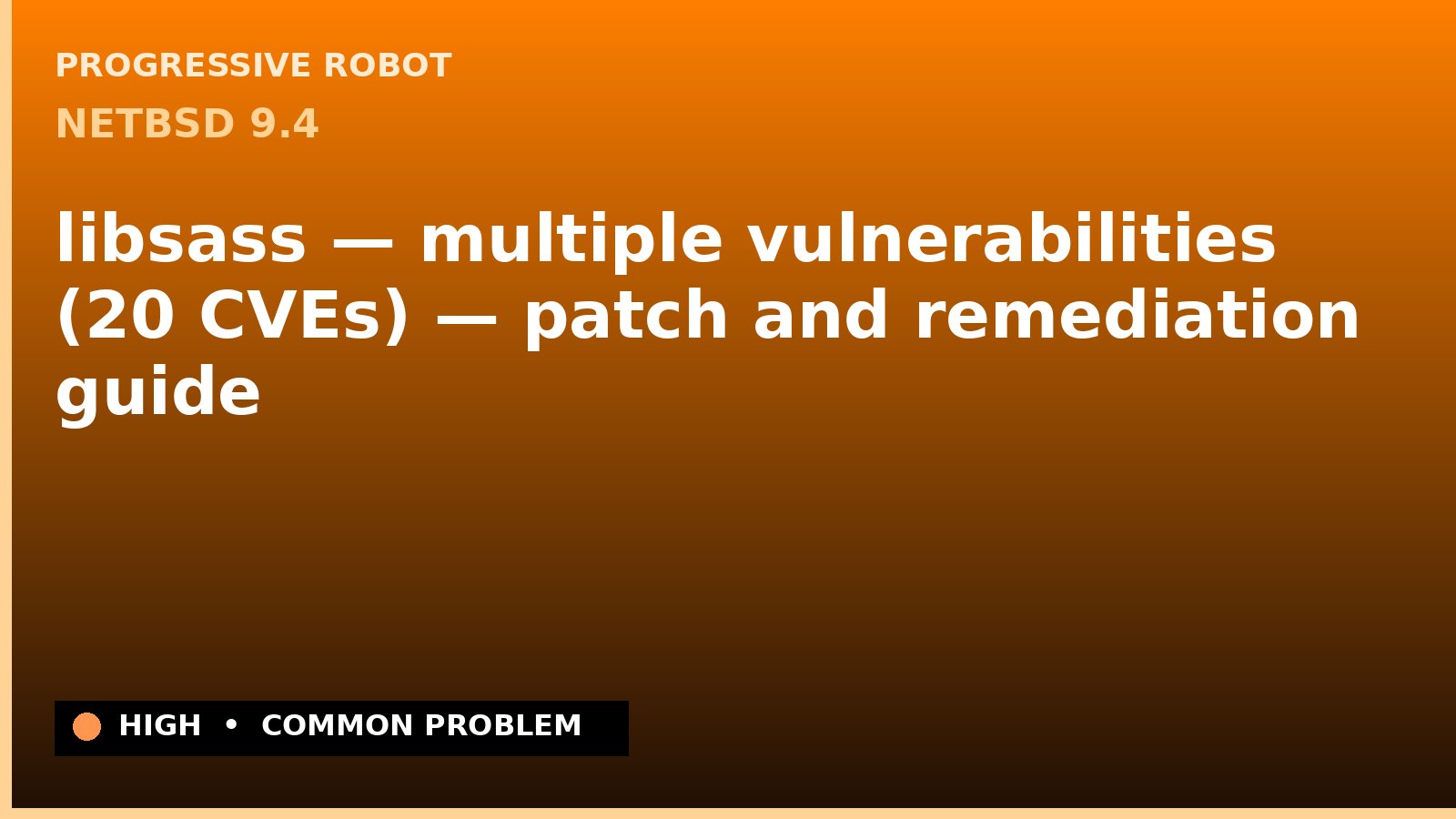 NetBSD 9.4 — libsass — multiple vulnerabilities (20 CVEs) — patch and remediation guide — diagnosis and fix on NetBSD 9.4