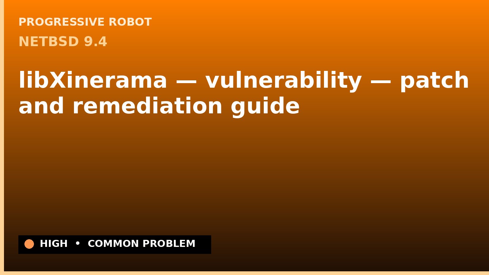 NetBSD 9.4 — libXinerama — vulnerability — patch and remediation guide — diagnosis and fix on NetBSD 9.4