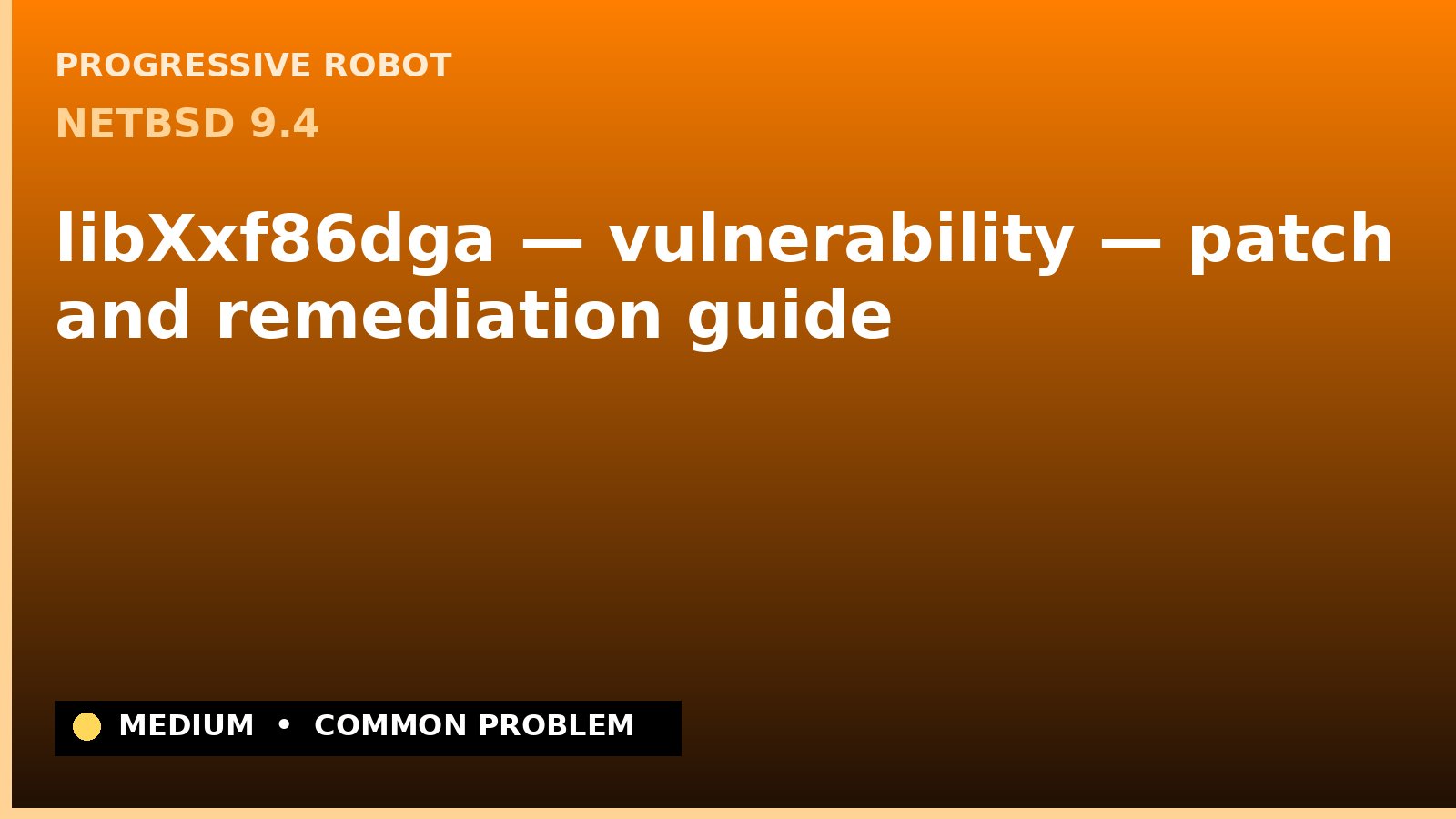 NetBSD 9.4 — libXxf86dga — vulnerability — patch and remediation guide — diagnosis and fix on NetBSD 9.4