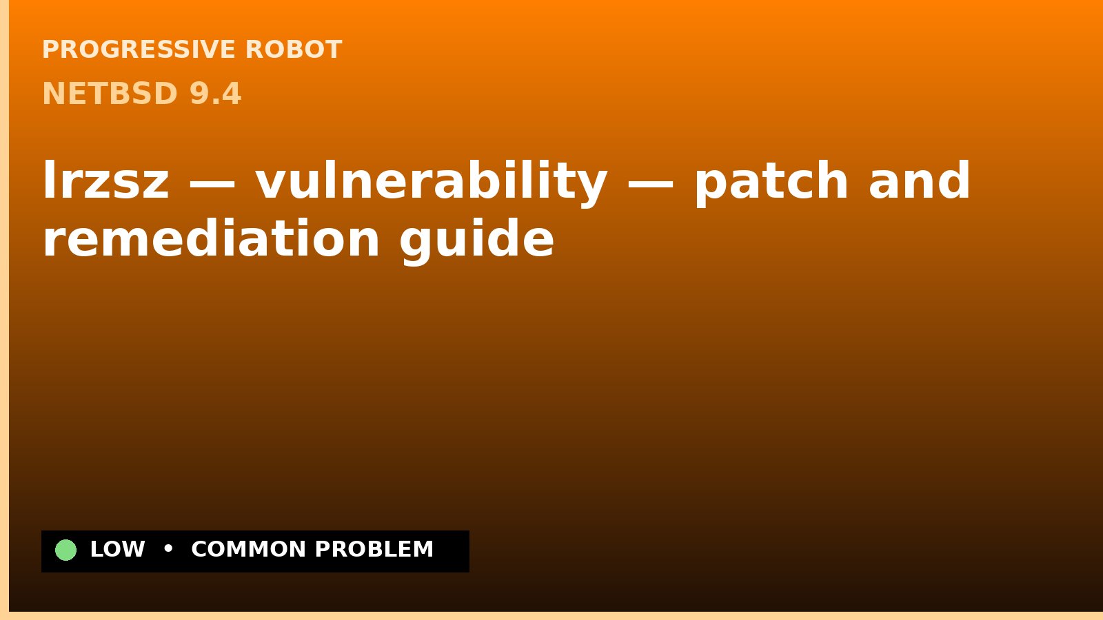 NetBSD 9.4 — lrzsz — vulnerability — patch and remediation guide — diagnosis and fix on NetBSD 9.4