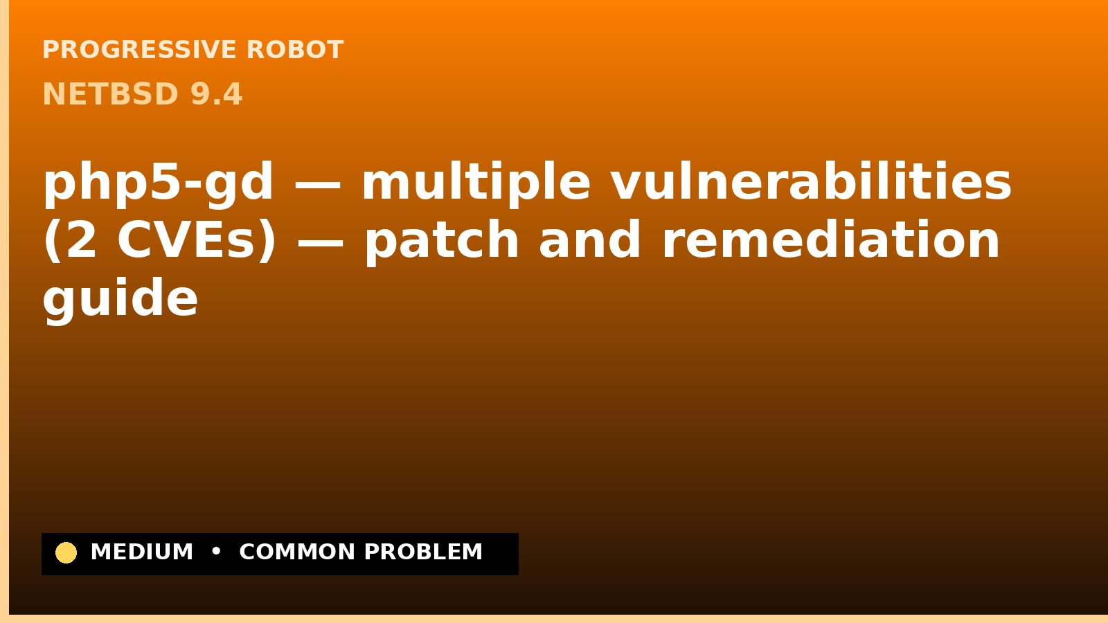 NetBSD 9.4 — php5-gd — multiple vulnerabilities (2 CVEs) — patch and remediation guide — diagnosis and fix on NetBSD 9.4
