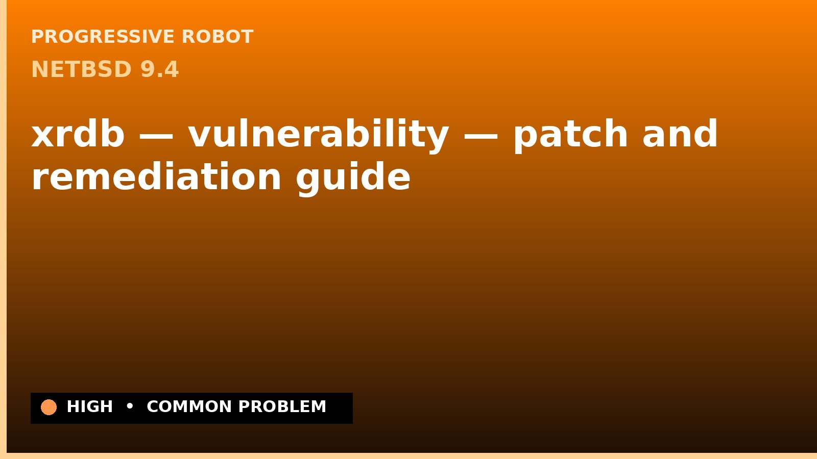 NetBSD 9.4 — xrdb — vulnerability — patch and remediation guide — diagnosis and fix on NetBSD 9.4