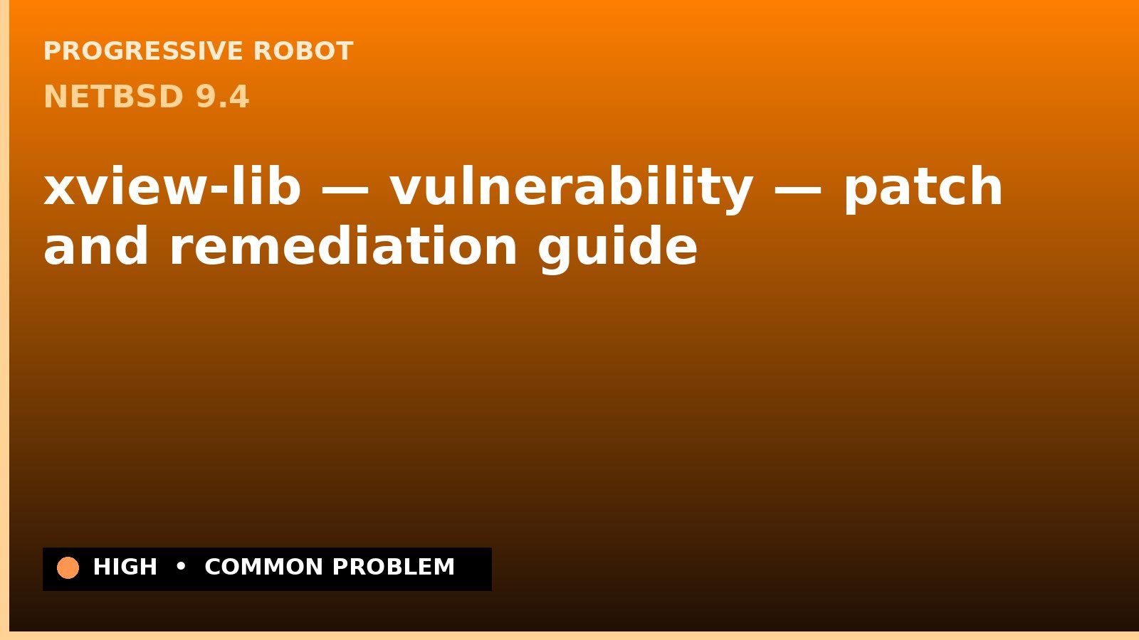 NetBSD 9.4 — xview-lib — vulnerability — patch and remediation guide — diagnosis and fix on NetBSD 9.4