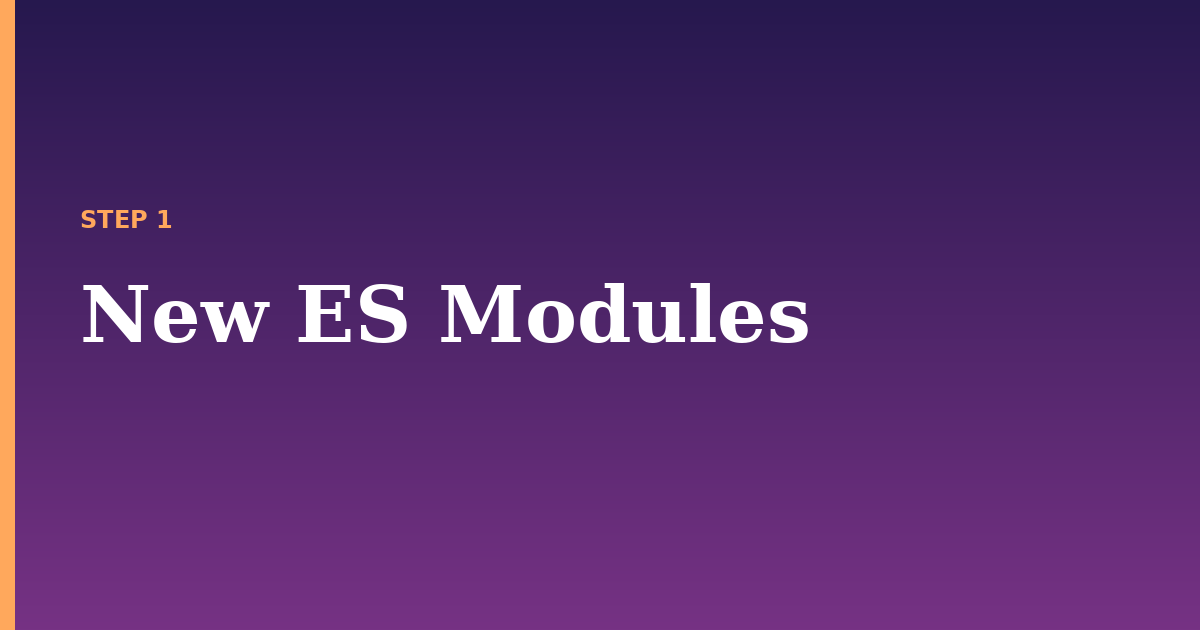 modules illustration for: New ES Modules
