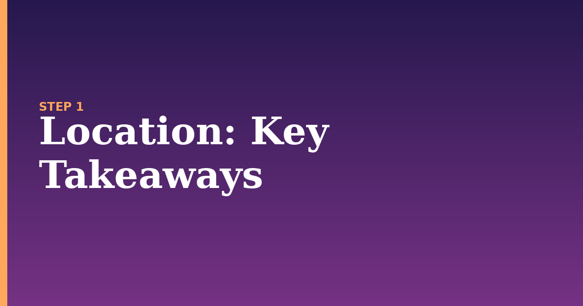 location illustration for: Key Takeaways