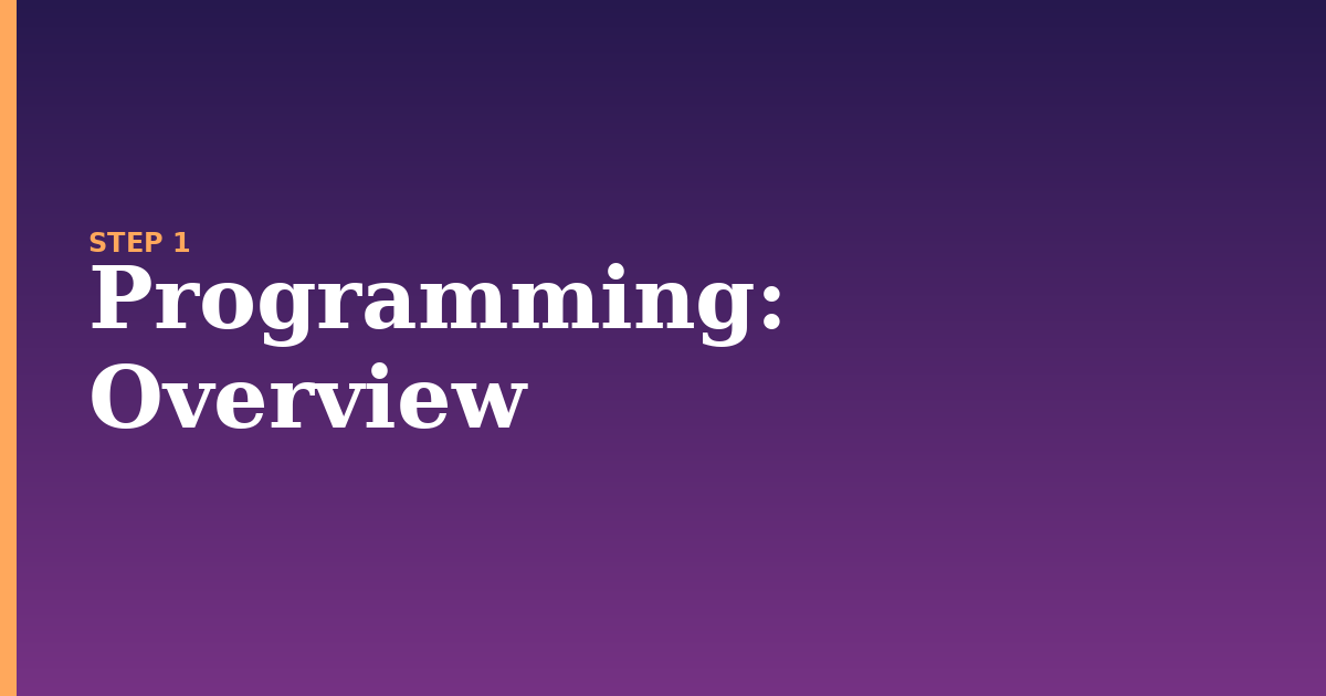 programming illustration for: Overview