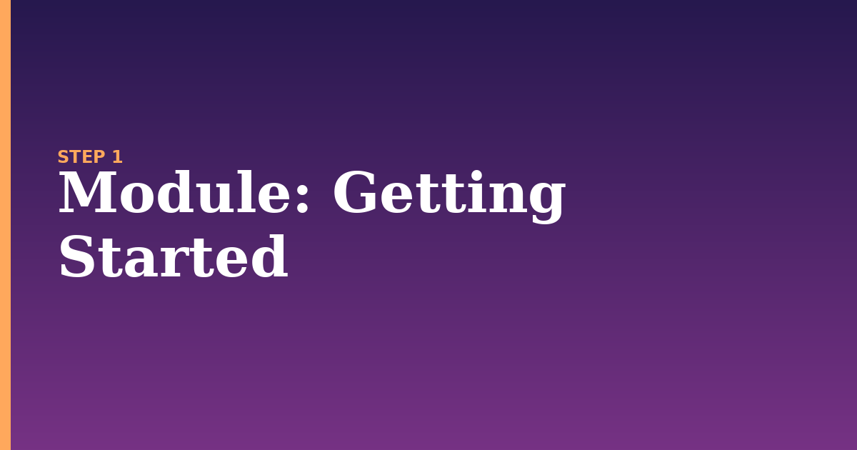 module illustration for: Getting Started