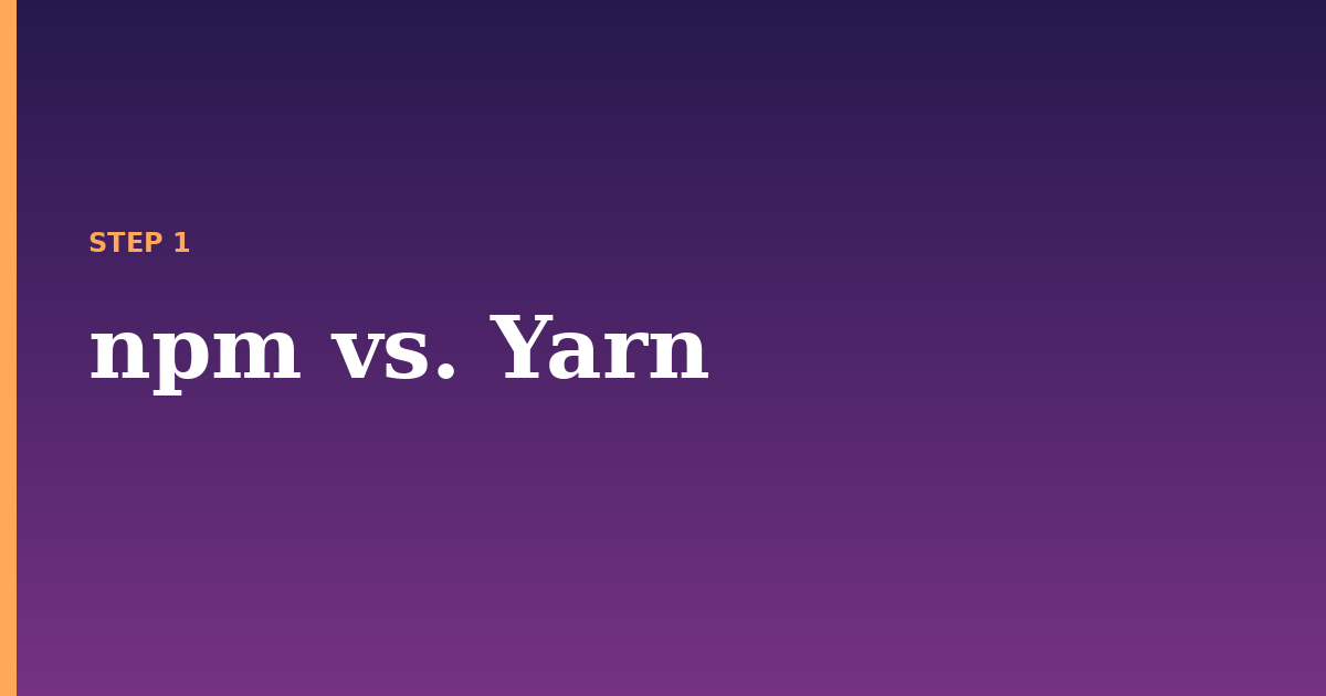npm illustration for: npm vs. Yarn