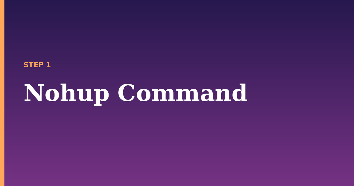 nohup illustration for: Nohup Command