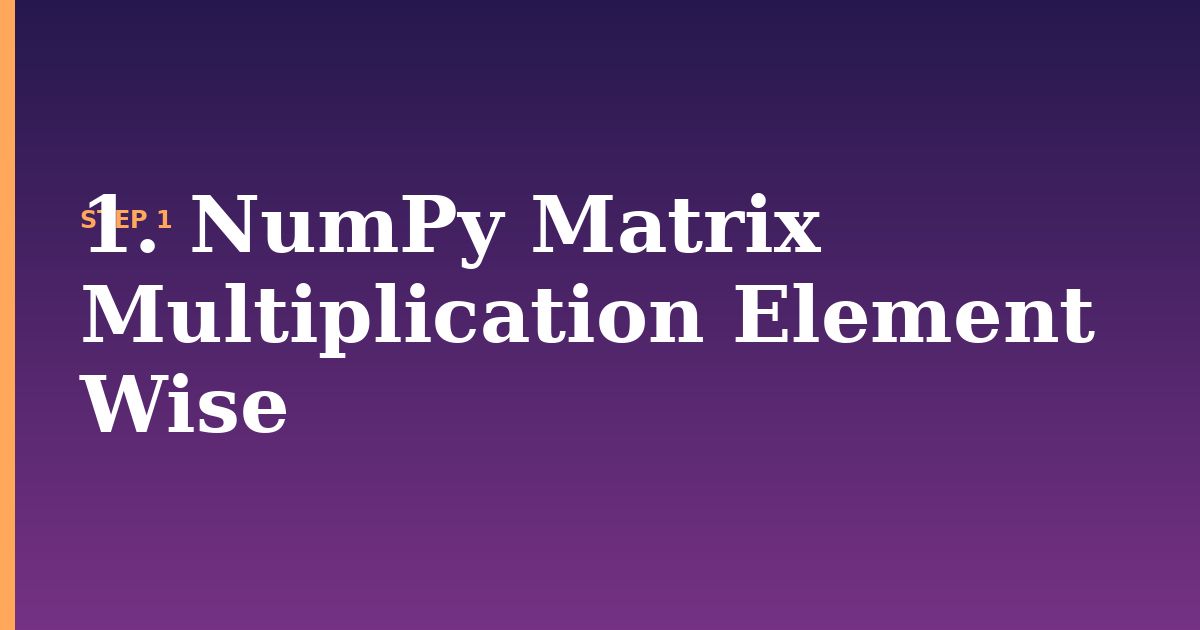 matrix multiplication illustration for: 1. NumPy Matrix Multiplication Element Wise