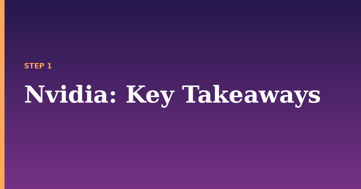 nvidia illustration for: Key Takeaways