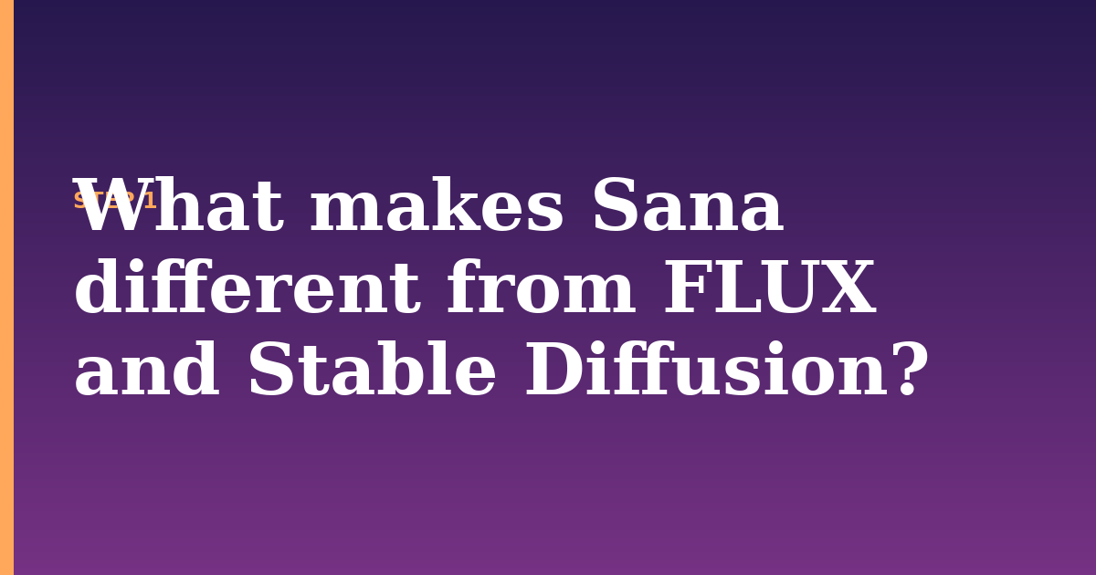 sana illustration for: What makes Sana different from FLUX and Stable Diffusion?