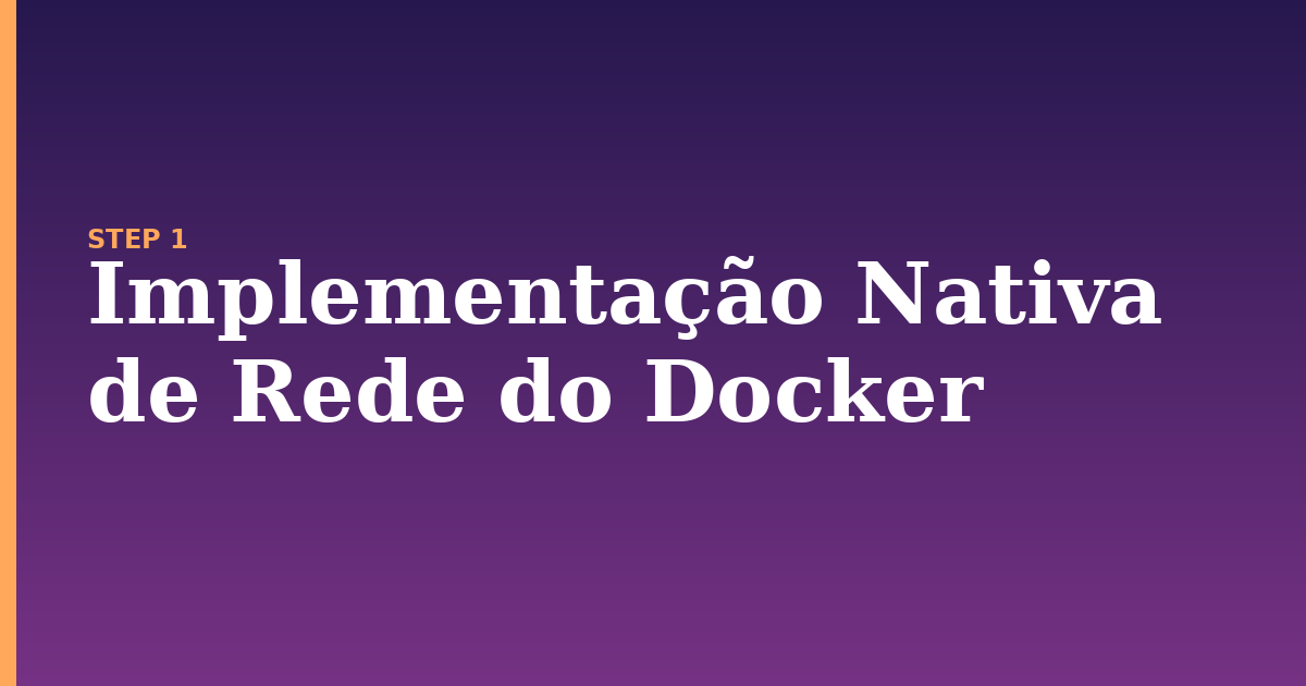 rede illustration for: Implementação Nativa de Rede do Docker
