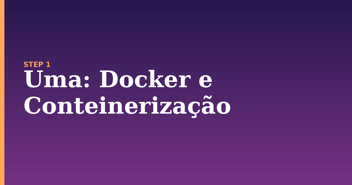 uma illustration for: Docker e Conteinerização