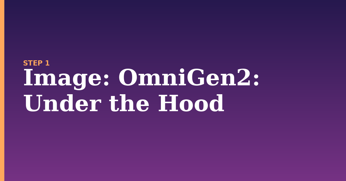 image illustration for: OmniGen2: Under the Hood