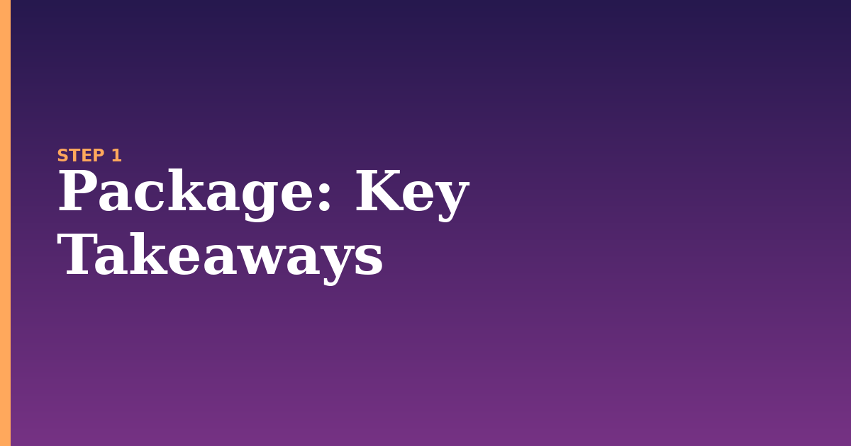 package illustration for: Key Takeaways